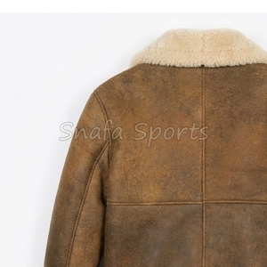 Nouvelles vestes imperméables en cuir de mouton et fourrure de qualité supérieure pour hommes, chaudes et épaisses, collection Automne/Hiver 2026 - Product Image 6