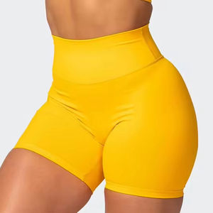 Shorts de yoga en gros pour entreprises (B2B) – Collection couleurs pastel pour les séances d'été en studio – Couleurs personnalisées – Prix usine de gros - Product Image 1