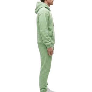 Wholesale Men's Customized Tracksuit Cotton/<b>Polyester</b> <b>Hoodie</b> Sets Breathable Streetwear Sports Training Regular Men Jogger Set - Product Image 5
