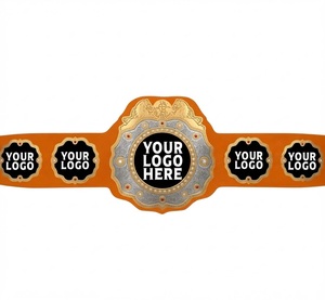 Ceinture de championnat de lutte personnalisée, noir et or, en PU, avec espace pour logo, personnalisation, équipement sportif, personnalisé IWGP - Product Image 5