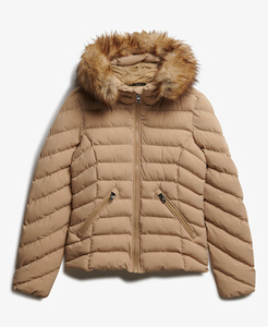 Chaqueta de invierno acolchada personalizada para mujer, ropa informal premium para exteriores, a prueba de viento, con cierre de cremallera y bolsillos laterales. - Product Image 6
