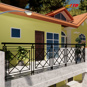 Custom Iron Grill Design Railing for Veranda Areas With Handcrafted Wrought Iron Style and Durable Exterior Charm Today Now Here - Product Image 2