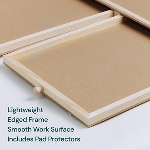 Tablero de Rompecabezas de Madera Portátil de 34"x26" con 6 Cajones, Cubierta Organizadora Giratoria y Bandejas de Almacenamiento Lazy Susan para Rompecabezas - Product Image 3