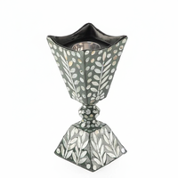 Nouveau brûleur à bakhoor en bois d'acacia arabe, écologique, avec incrustation MOP, de haute qualité, pour l'Aromathérapie et les occasions religieuses, idéal pour le Ramadan et l'Aïd