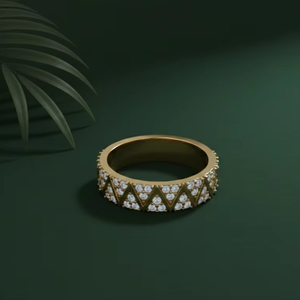Bague de fiançailles en or jaune 10 carats avec diamant de laboratoire CVD taille brillant classique, certifiée IGI, bijoux fins pour femme - Product Image 1