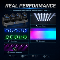 Projecteur rotatif DMX512 à tête mobile TB5 Tornado 5x120W RGB Jaune Citron Quatre-en-un IP20, Zoom, Faisceau, Flash - Meilleures ventes