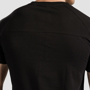 T-shirts de sport décontractés ajustés et respirants pour hommes en jersey de coton/élasthanne de haute qualité - Product Image 5