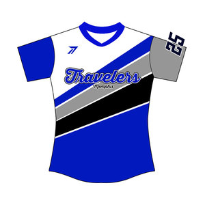 Maillot de softball bleu roi pour femmes et filles, respirant, séchage rapide, logo personnalisé, numéro, nom, toutes tailles, fabricant d'uniformes OEM - Product Image 3