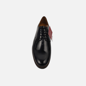 Chaussures habillées à lacets pour hommes, en cuir de veau, semelle extérieure faite à la main, bout fermé, antidérapantes, pour le bureau et la carrière - Product Image 3