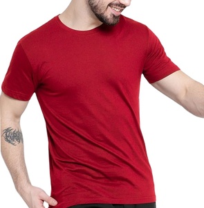 Men's Custom 100% Cotton Knitted O-Neck Front Logo Breathable Quick Dry 220g Short Sleeve Regular Fit T-<b>Shirt</b> - Product Image 2