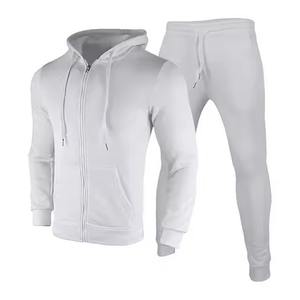 Survêtements pour hommes OEM personnalisés de haute qualité, ensemble 2 pièces avec sweat à capuche et pantalon de survêtement, décontracté, pour la course, à carreaux - Product Image 6
