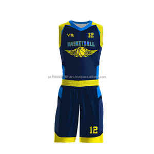Vente en gros de maillots de basket-ball en maille à sublimation pour hommes adultes personnalisés ensemble de maillots de basket-ball pour hommes - Product Image 2