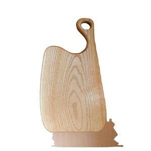 Planche à découper en bois massif, robuste et durable, surface de préparation de cuisine idéale pour trancher, hacher les légumes, la viande, le pain, la cuisine quotidienne - Product Image 2