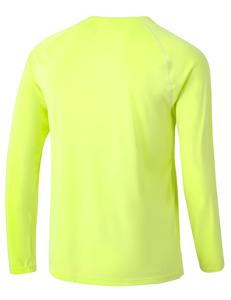 Camiseta Deportiva de Manga Larga para Hombre, Color Amarillo Neón, Transpirable, Ligera, para Entrenamiento, Gimnasio, Running y Deportes - Product Image 5
