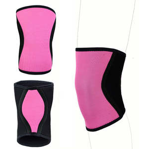 Diseño de punto transpirable con rodilleras para levantamiento de pesas que mantienen los rodillas seguros durante las exigentes rutinas de entrenamiento en el gimnasio todos los días. - Product Image 2