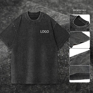 เสื้อยืดสตรีทแวร์ลายกราฟิกพิมพ์ DTG เสื้อยืดเปล่าไซส์ใหญ่ เสื้อผ้าผู้ชาย เสื้อยืดฟอกสี เสื้อยืดผู้ชายแบบสั่งทำ เสื้อยืดวินเทจทรงโอเวอร์ไซส์ - Product Image 5