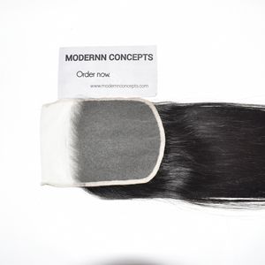 Cheveux humains brésiliens vierges bruts non traités, cuticules alignées, tissage Genius, fermeture 6*6, lisses, qualité Temple, pour la vente en gros - Product Image 3