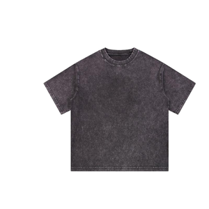 Camisetas Vintage Unisex Personalizadas con Hombros Caídos, 100% Algodón de Alta Calidad, Oversize, Manga Corta, Bordado, 250gsm - Product Image 2