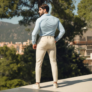 Pantalones de vestir casuales para hombre, de oficina, lisos y de primera calidad, cómodos, elegantes, para un estilo de vida moderno, ropa de negocios moderna. - Product Image 5