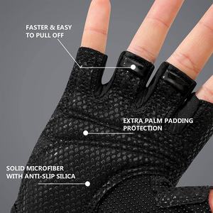 Gants de musculation pour hommes et femmes, 2 pièces, pour l'entraînement, la musculation, avec Protection de la paume complète, prise supplémentaire pour la gymnastique, l'haltérophilie - Product Image 4