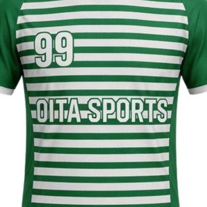 Men <b>Green</b> White Sublimation Striped Handball Uniform Set Polyester Jersey Shorts Sports Team Uniform Match Wear Apparel - Product Image 5