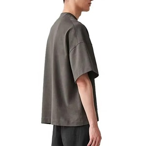 Camiseta Casual de Manga Corta para Hombre 2026, 100% Algodón, Cuello Redondo, Diseño Liso, Transpirable, Estilo Jersey, Diseño Básico, OEM Más Popular - Product Image 2