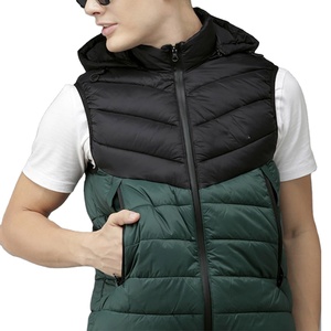 Nouveau design pour hommes 100% polyester coupe-vent doux gilet extérieur sans manches veste élégante bulle Softshell veste et chandails pour hommes - Product Image 2