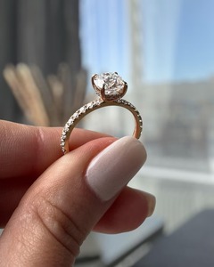 Anillo de Diamantes de Alta Calidad para Mujer, Oro de 14K, Diseño Clásico de Anillo de Compromiso, Disponible para Exportación, Precio de Venta - Product Image 3