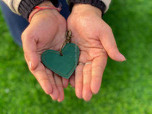 New Arrival Recycled Multi Leather Keychain Multi Leather Keyring Stylish Keychain Unique Charm Cheap Low Rates <b>Key</b> <b>Fobs</b> - Product Image 4