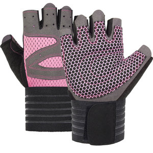 Gants de fitness demi-doigts en cuir PU légers pour la musculation, le bodybuilding et les entraînements en salle de sport, avec support de paume rembourré, unisexe - Product Image 5
