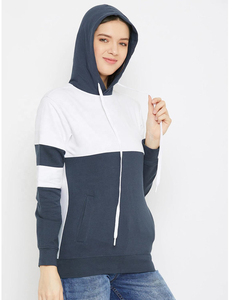 Sudadera con capucha personalizada para mujer 2026, informal, con cremallera, ajuste ceñido, cómoda, transpirable, con cordón, 100% algodón polar, invierno, GSM personalizado - Product Image 3