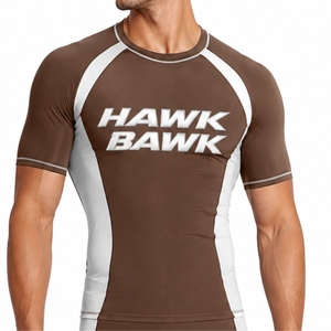 Maillot de bain de compression à manches courtes pour homme, séchage rapide, tissu extensible de qualité supérieure, coupe confortable - Product Image 4