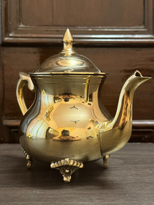 Elegant Brass Decorative <b>Kettle</b> Classic Vintage Style Teapot Handmade Metal Tea Pot Home Decor Accent Occasional Tea Serving - Product Image 6