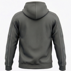 Sweat à capuche en molleton 100% coton enduit Urban ONYX, MALUZA Industries, logo superposé, streetwear premium d'hiver, tendance USA Europe - Product Image 3