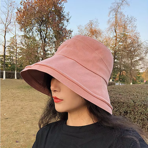 <b>Plain</b> Bucket Hat Lightweight Soft Breathable Fabric Comfortable Unisex Fit Casual Streetwear Outdoor Sun <b>Cap</b> - Product Image 5