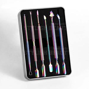 Empujador de Cutículas Profesional de Alta Calidad, Doble Cabeza, Acero Inoxidable, con Logotipo Personalizado, Herramientas de Manicura - Product Image 2