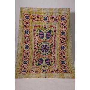 Handmade Eco-Friendly Washable Vintage Kantha Suzani <b>Quilt</b> Cotton Floral Embroidery Boho Bedspread Indian <b>Throw</b> Blanket - Product Image 2