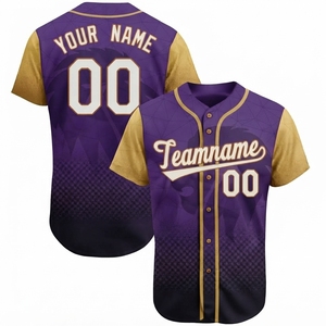 Maillot de baseball respirant à séchage rapide, grande taille, personnalisé, brodé, tendance, pour softball, chemise grande taille - Product Image 1