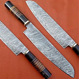 Couteau de chef personnalisé Jexmoo, fait main, en acier Damas, avec lame de 8 pouces, manche élégant, étui en cuir - Cadeau pour chef - Product Image 4