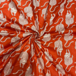 Tela de Algodón Premium, No Tejida, Orgánica, Ecológica, con Estampado Animal, Material Cambray, Suave y Transpirable para Niños, Cortinas, Bolsos y Confección de Vestidos - Product Image 1