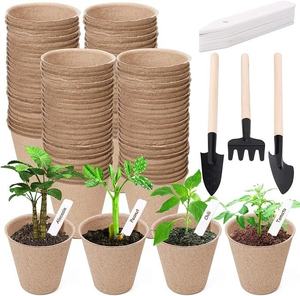 Pots en pulpe moulée de 3 pouces pour semis de légumes, biodégradables, sécuritaires pour les racines, coupelles professionnelles pour cultivateurs biologiques, étagères de serre - Product Image 4