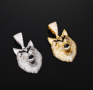 Bijoux Hip Hop de Haute Qualité en Or Blanc, Argent Sterling 925, Moissanite Taille Brillant, Plaqué Rhodium, Certifié GRA, Pendentif 3D - Product Image 2