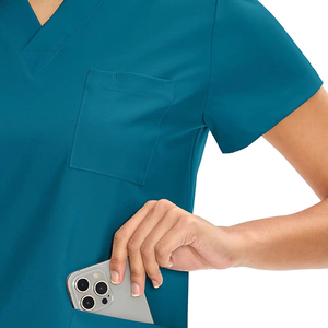 Ensemble de Blouses Médicales Personnalisées avec Logo en Gros, Uniformes d'Infirmière OEM ODM pour Hôpitaux, Tissu Extensible Respirant, Blouses de Médecin - Product Image 5