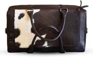 Sac de voyage de week-end en cuir véritable de qualité supérieure, léger, grande capacité, fermeture éclair, sangle réglable, prix d'usine, OEM - Product Image 4