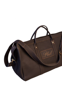 Bolsas de cuero con logotipo y tamaño personalizados, LDB-0046 de fin de semana, 100% cuero puro - Product Image 2