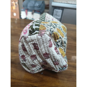 Pochette cosmétique bohème en tissu floral, petite, avec fermeture éclair, portable, multicolore, motifé, cadeau pour elle - Product Image 4