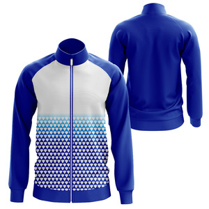 Chaqueta deportiva para hombre con cremallera, cuello alto, ropa deportiva exterior, logotipo personalizado, abrigo de entrenamiento de invierno, impresión por sublimación, cremallera. - Product Image 5