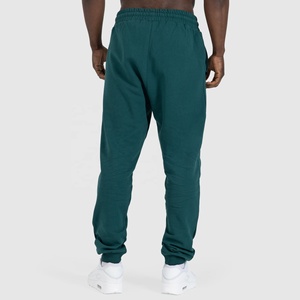 Pantalons de survêtement en molleton de coton de haute qualité 350 g/m² pour hommes, imprimés en relief personnalisés, pantalons unis avec poche, pantalons grande taille pour hommes - Product Image 5