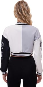 Chaqueta Varsity para Mujer, Manga Larga, Cuello con Botones, Lana/Cachemira, Secado Rápido, Resistente al Viento, Largo Regular, Estilo Otoño/Invierno - Product Image 4