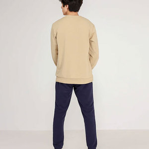 เสื้อสเวตเชิ้ตผู้ชายผ้าฟลีซแบบสวม ดีไซน์ทันสมัย ใส่สบาย เหมาะสำหรับออกกำลังกาย กิจกรรมฤดูหนาว อุ่น แห้งเร็ว ระบายอากาศได้ดี มีสไตล์ - Product Image 5